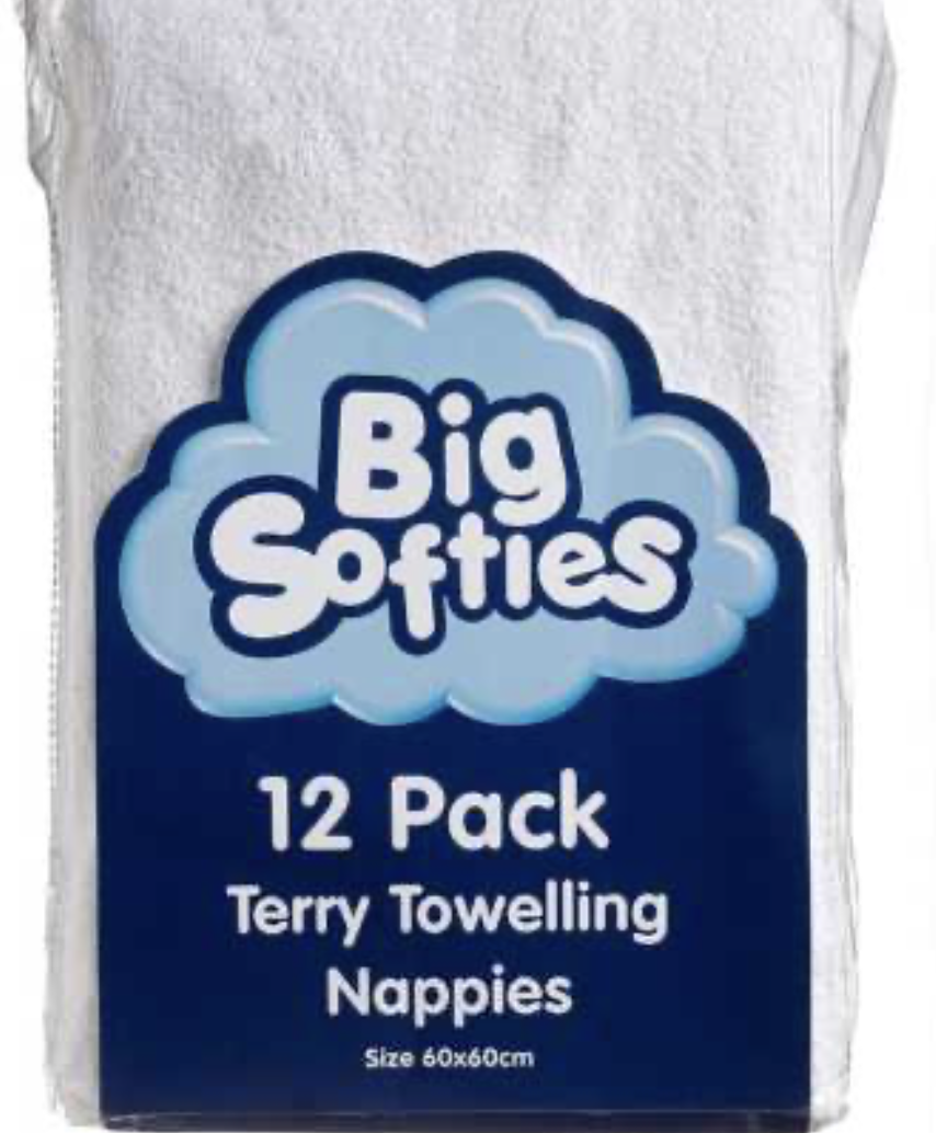 erry Towelling Nappies 12 Pack